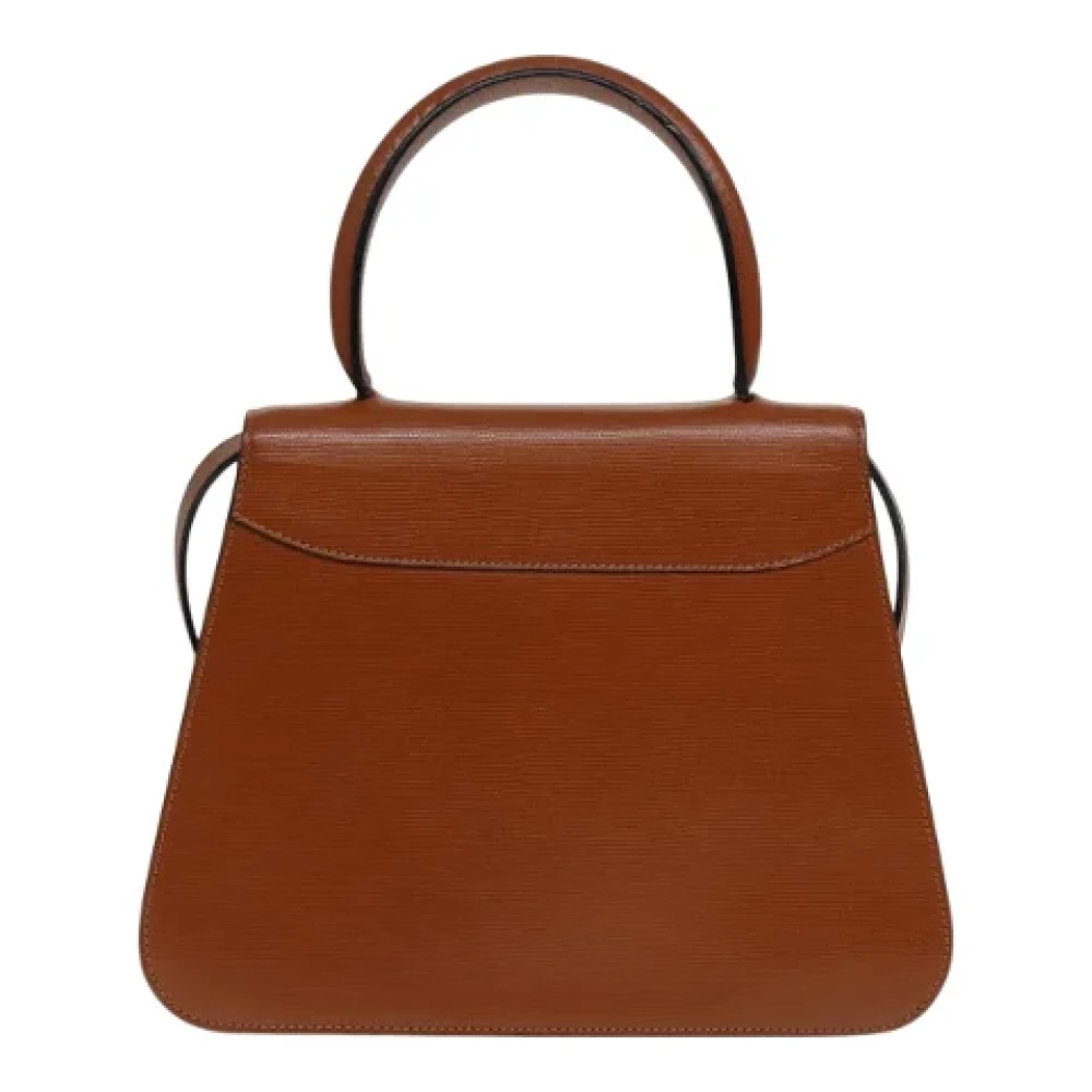 Celine Vintage Pre-owned Leather handbags Brown Dames