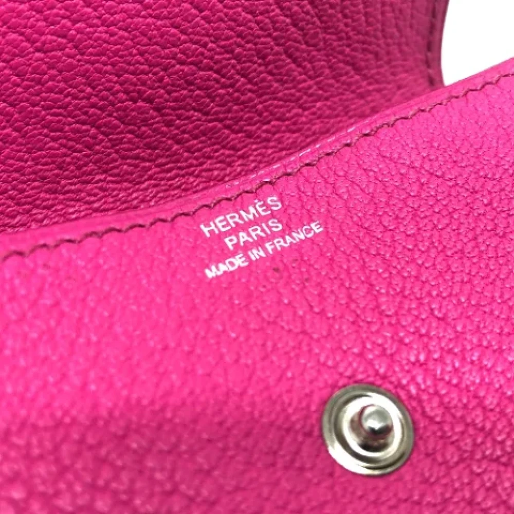 Hermès Vintage Pre-owned Leather wallets Pink Dames