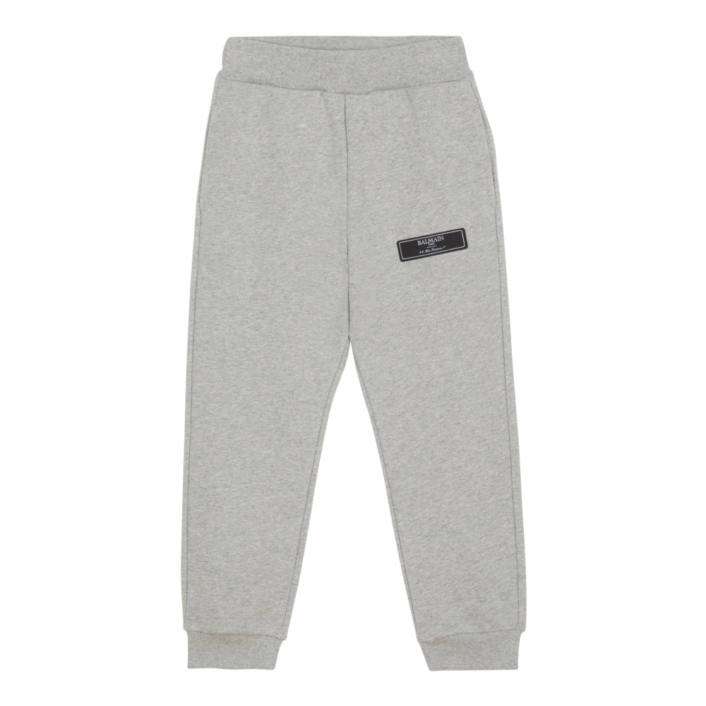 Balmain Joggers med Pierre label Gray, Unisex