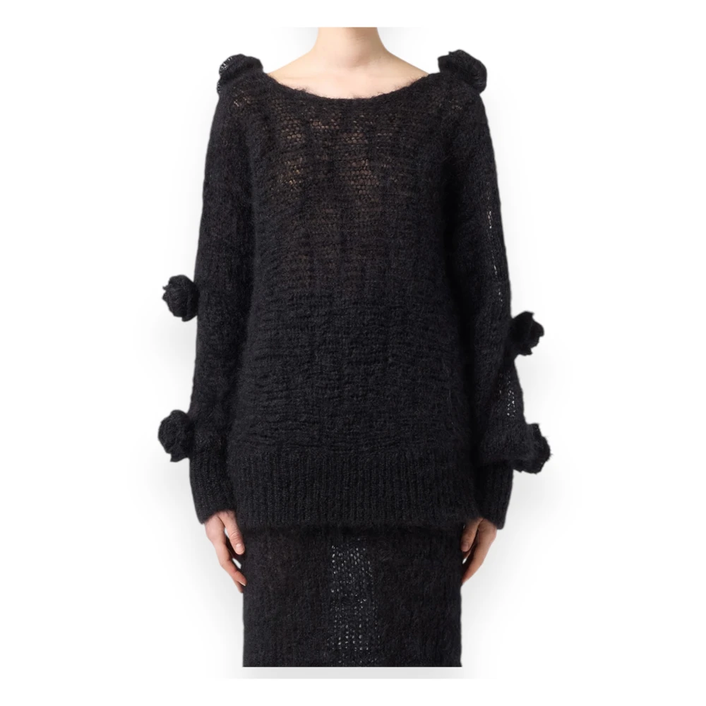 Blumarine Kimono Sweater voor vrouwen Black Dames
