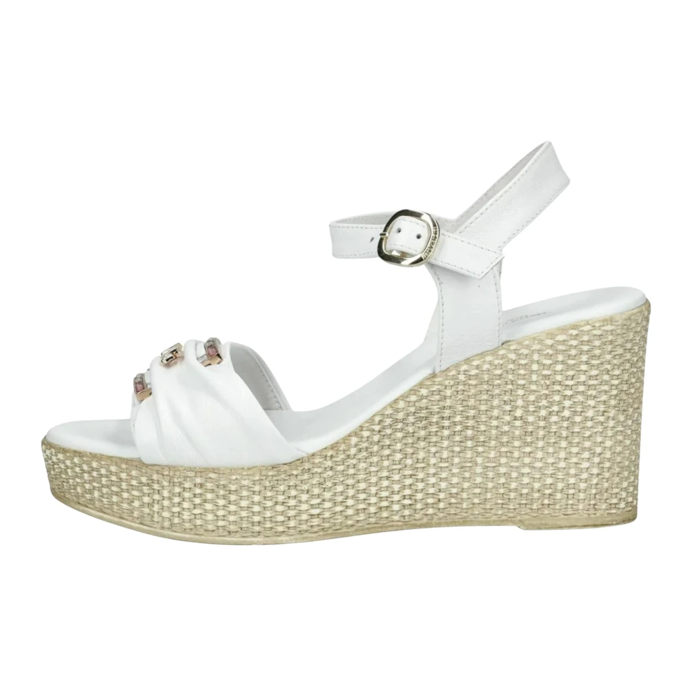 Nerogiardini White Flat Sandals - Female - Wedges - 6 Uk - Shoes