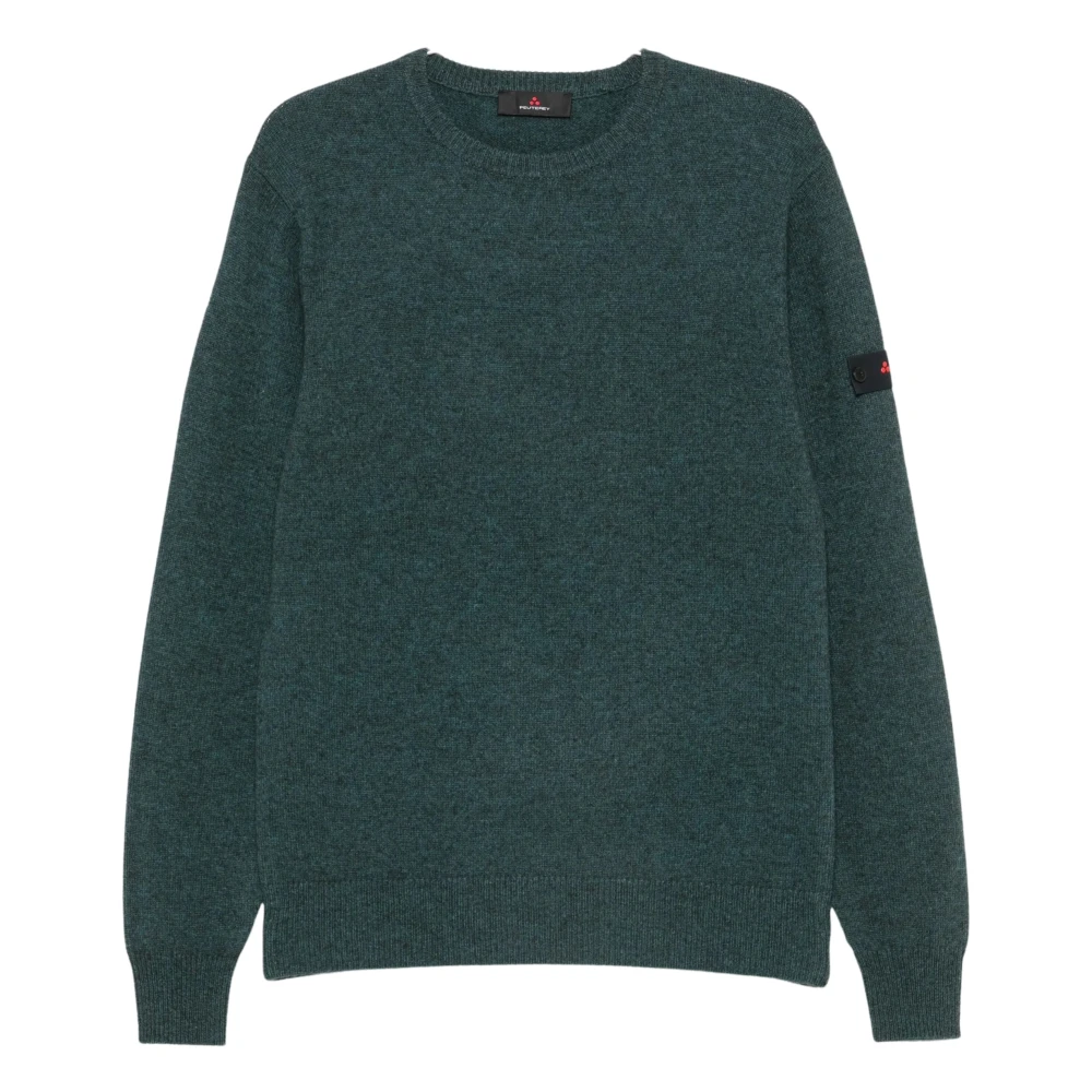 Peuterey Jumpers - Male - Round-Neck Knitwear - Green - L - Knitwear - Image 3