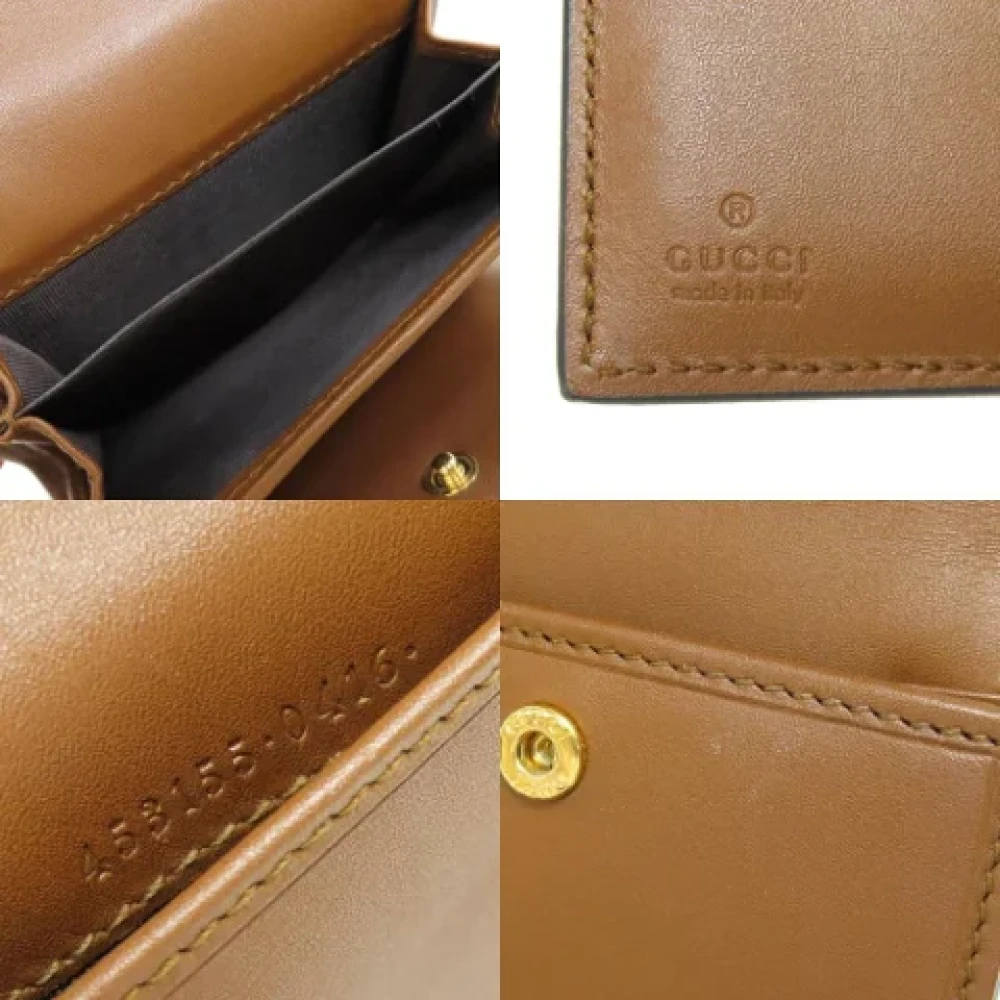 Gucci Vintage Pre-owned Leather wallets Black Dames