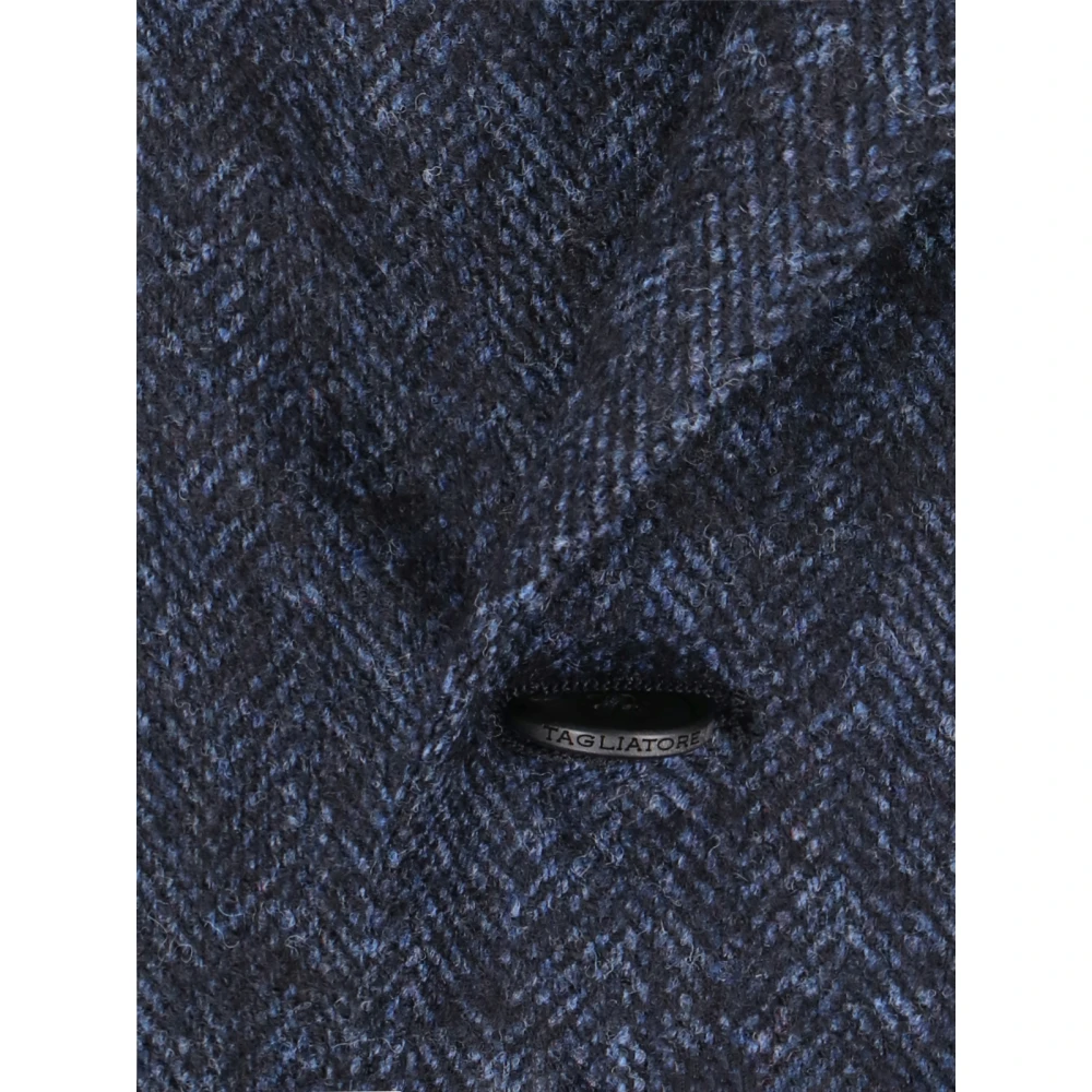 Tagliatore Navy Dubbelborst Blazer Blue Heren