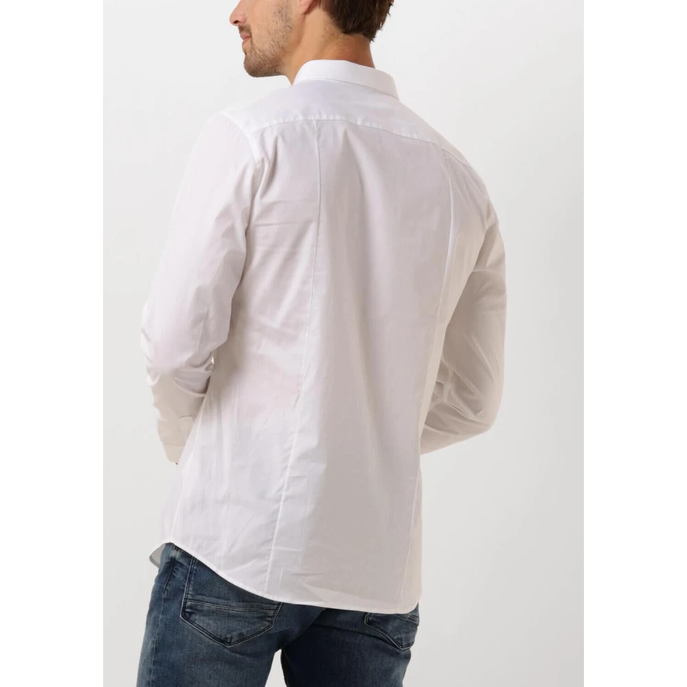 Pure Path Casual Essential Shirt Wit White Heren