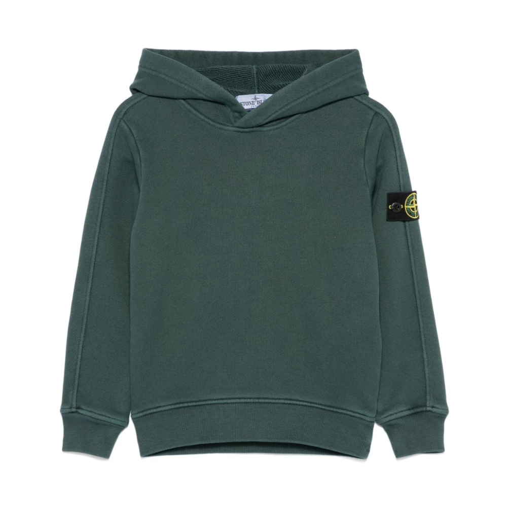 Stone Island Skoggrön Huvtröja Green, Pojke