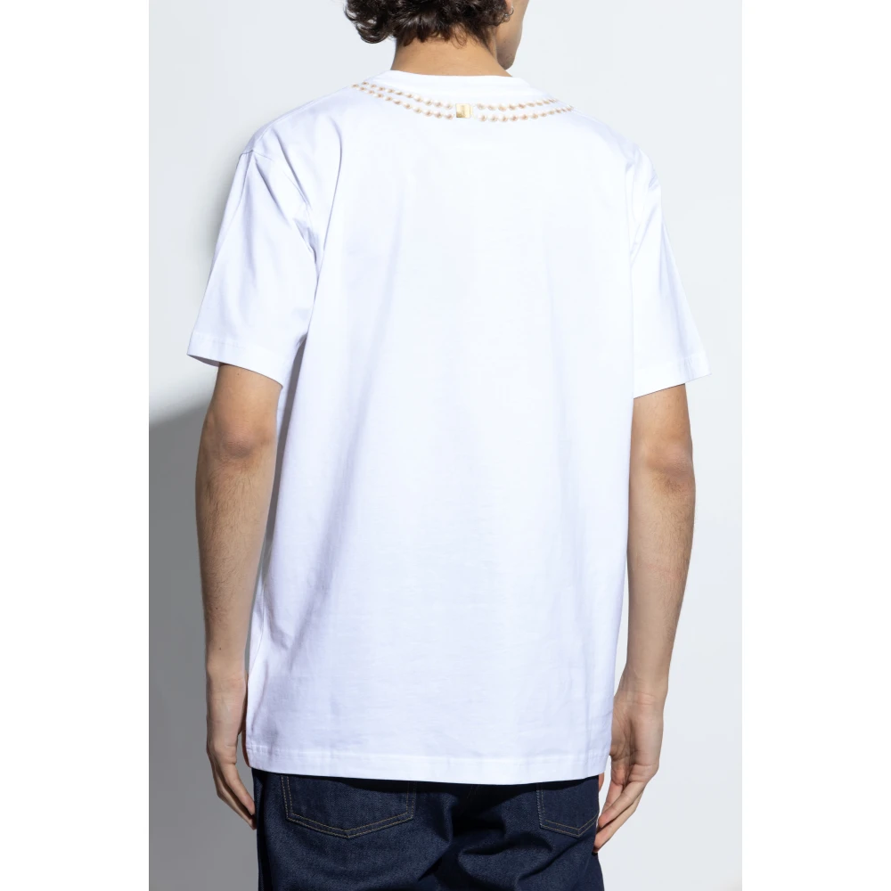 Moschino T-shirt met print White Heren