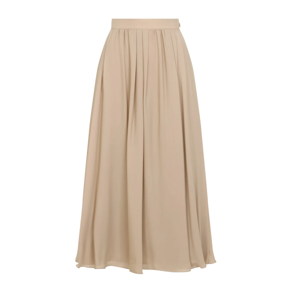 Ralph Lauren Kynlee Geplooide Midi Rok Beige Dames