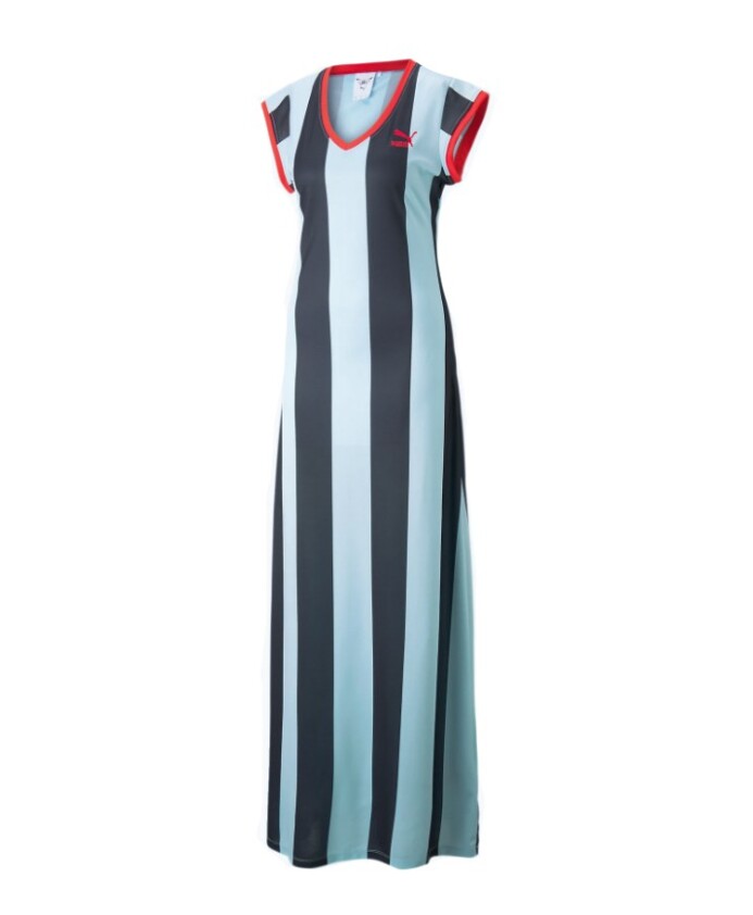 stripes-long-dress-v-neck-blue-glow