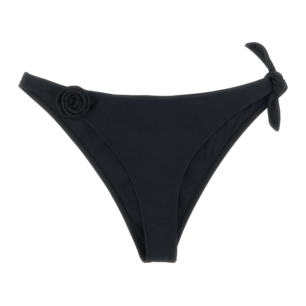 Coperni Women's Black Flower Bikini Bottom - Bikinis - M - Swimwear
