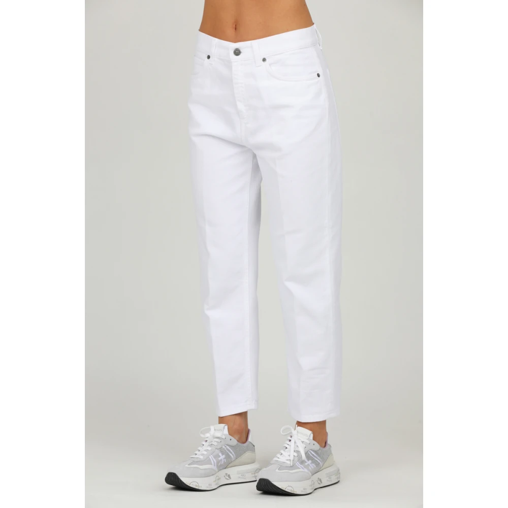 Dondup Carrie Carrot Bull Fisso Jeans White Dames