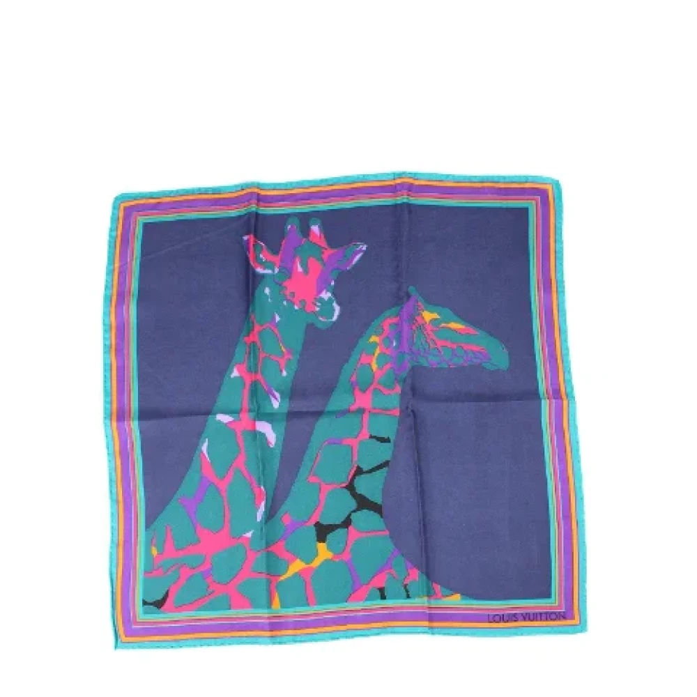 Louis Vuitton Vintage Pre-owned Silk scarves Multicolor Dames