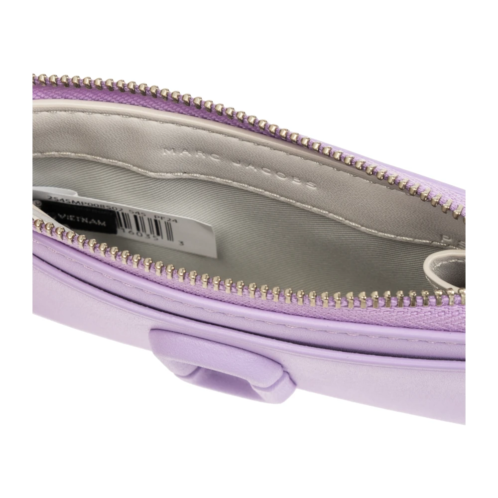 Marc Jacobs Leren portemonnee met logo Purple Dames