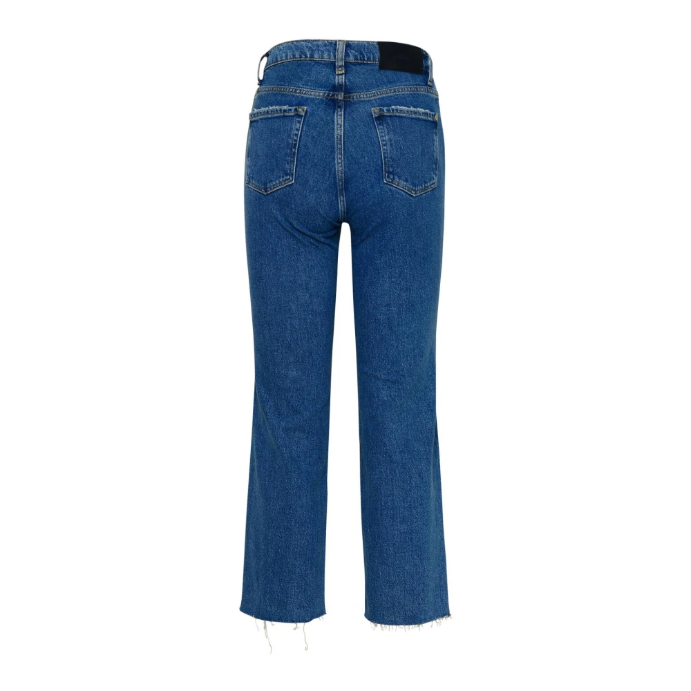 7 For All Mankind Cropped Jeans Dames Blue Dames