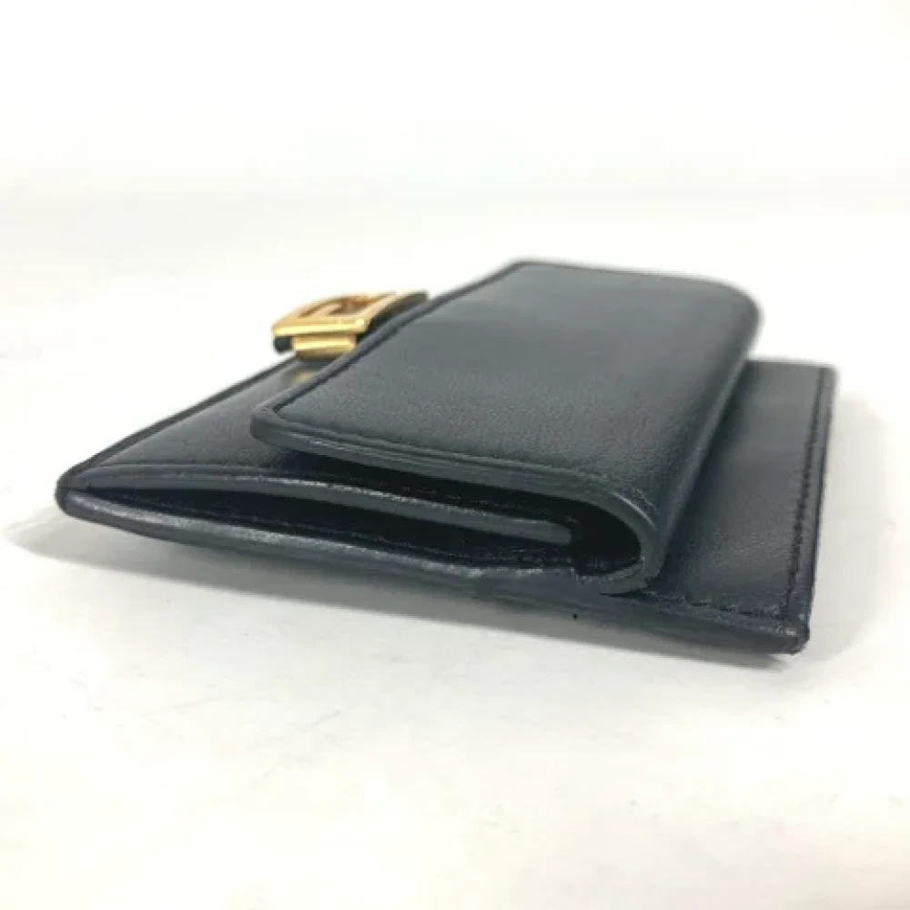 Fendi Vintage Pre-owned Leather home-office Black Dames