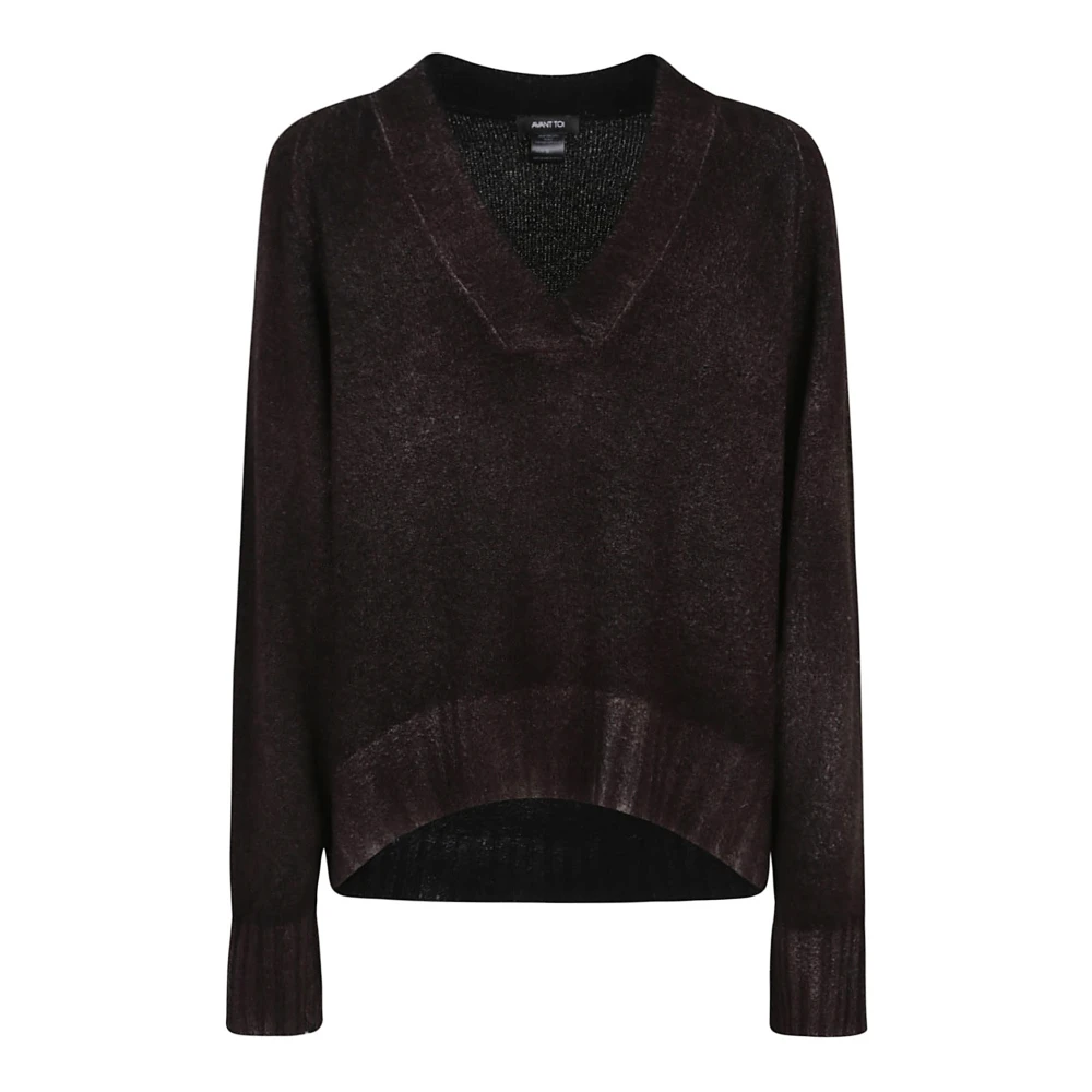 Avant Toi Luxe Merino Cashmere Zijde Sweaters Brown Dames