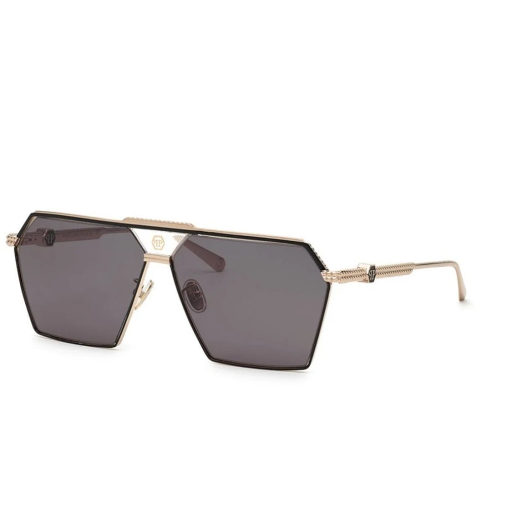 Philipp Plein Yellow Metal Rectangular Sunglasses - Male - Sunglasses - 66 Mm - Accessories