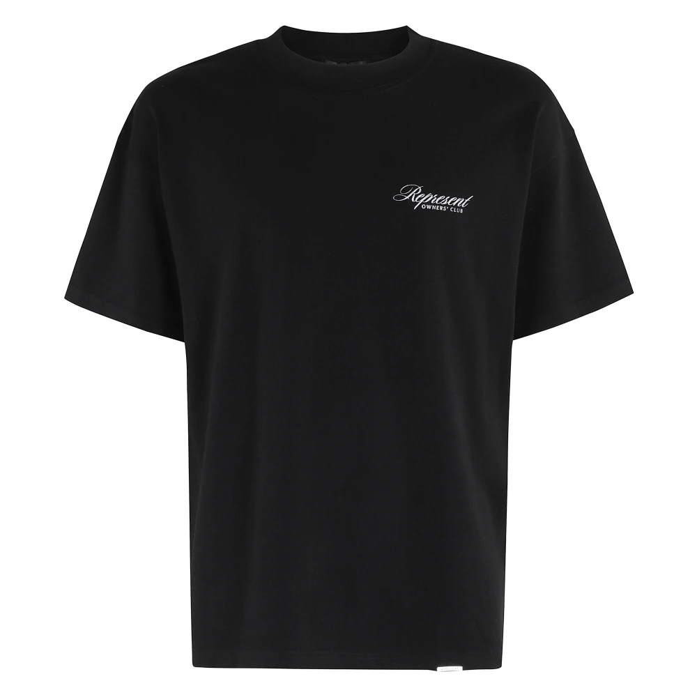 Represent Club Script T-shirt Black Heren