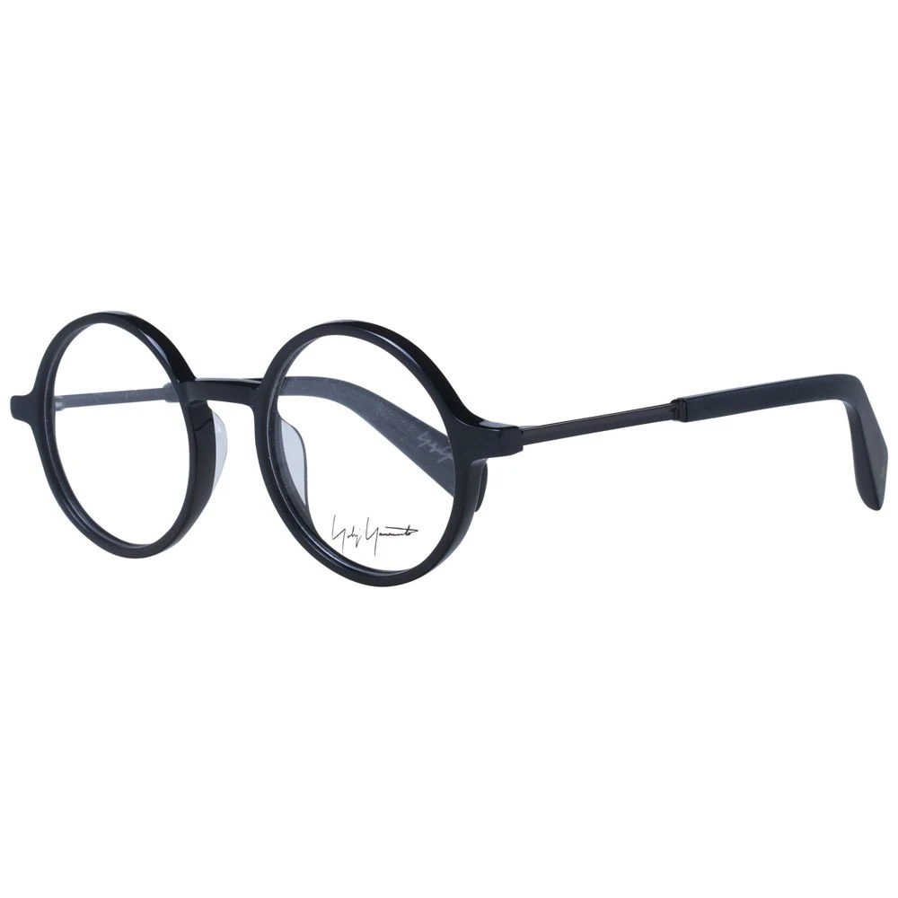 Yohji Yamamoto Unisex Black Glasses, One Size, Optical Frames Full-Rim
