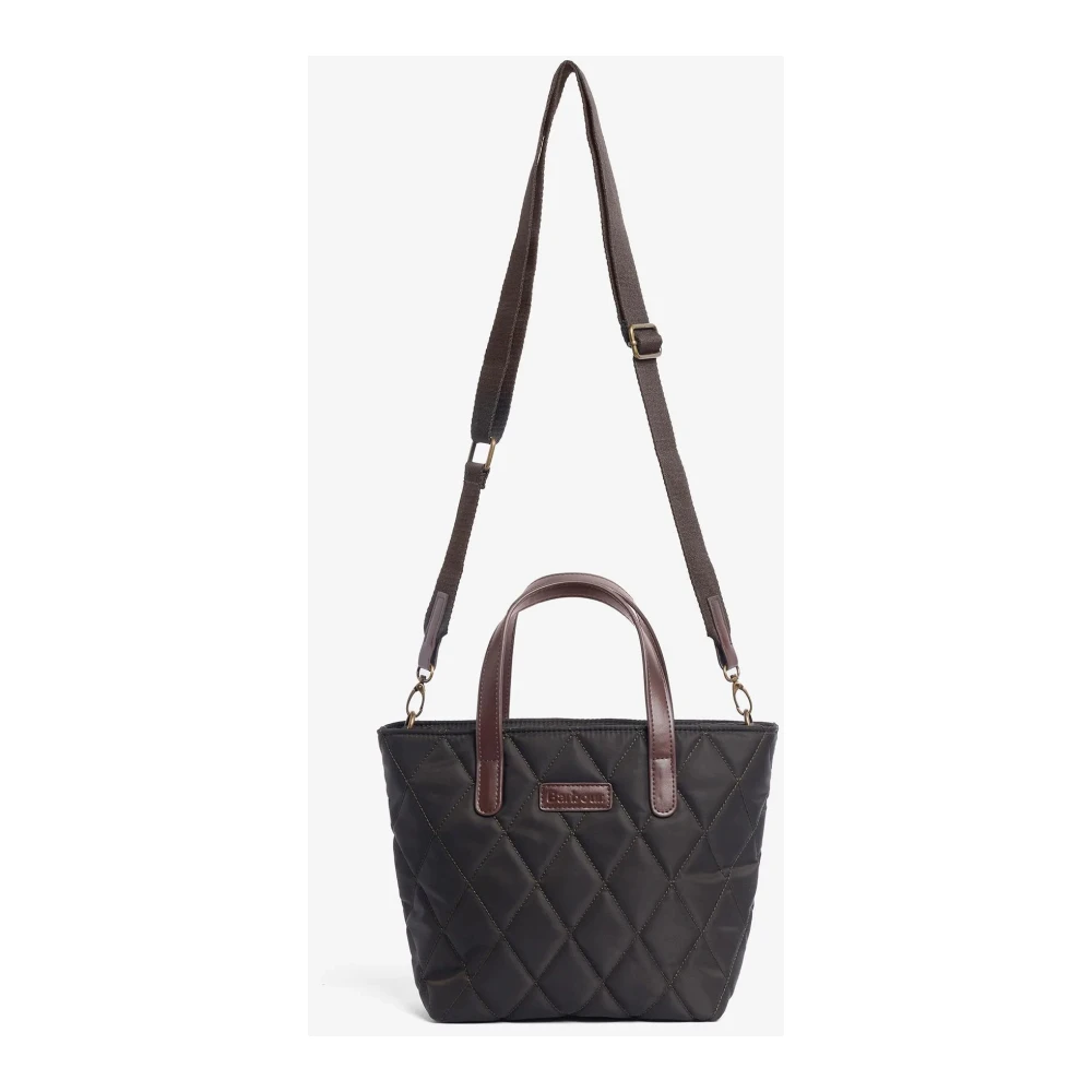 Barbour Gewatteerde Groene Nylon Tas Green Dames