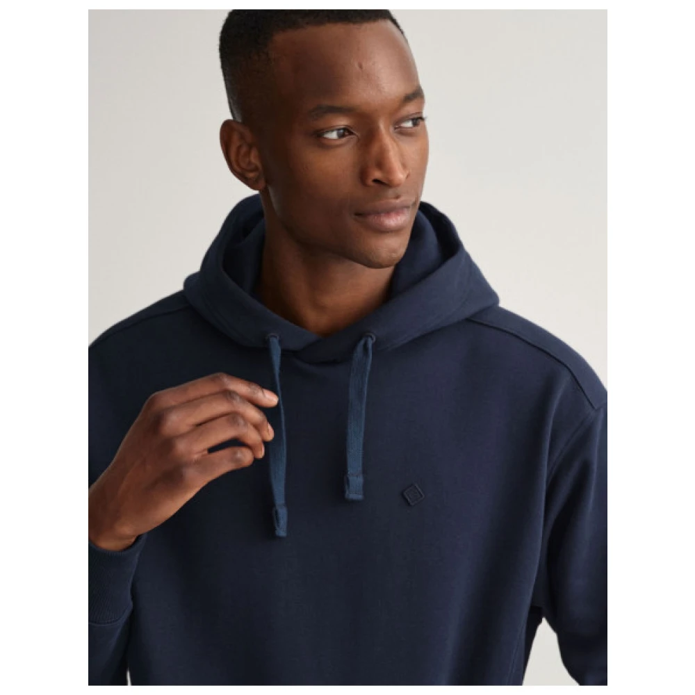 Gant Nachtblauwe Hoodie Blue Heren