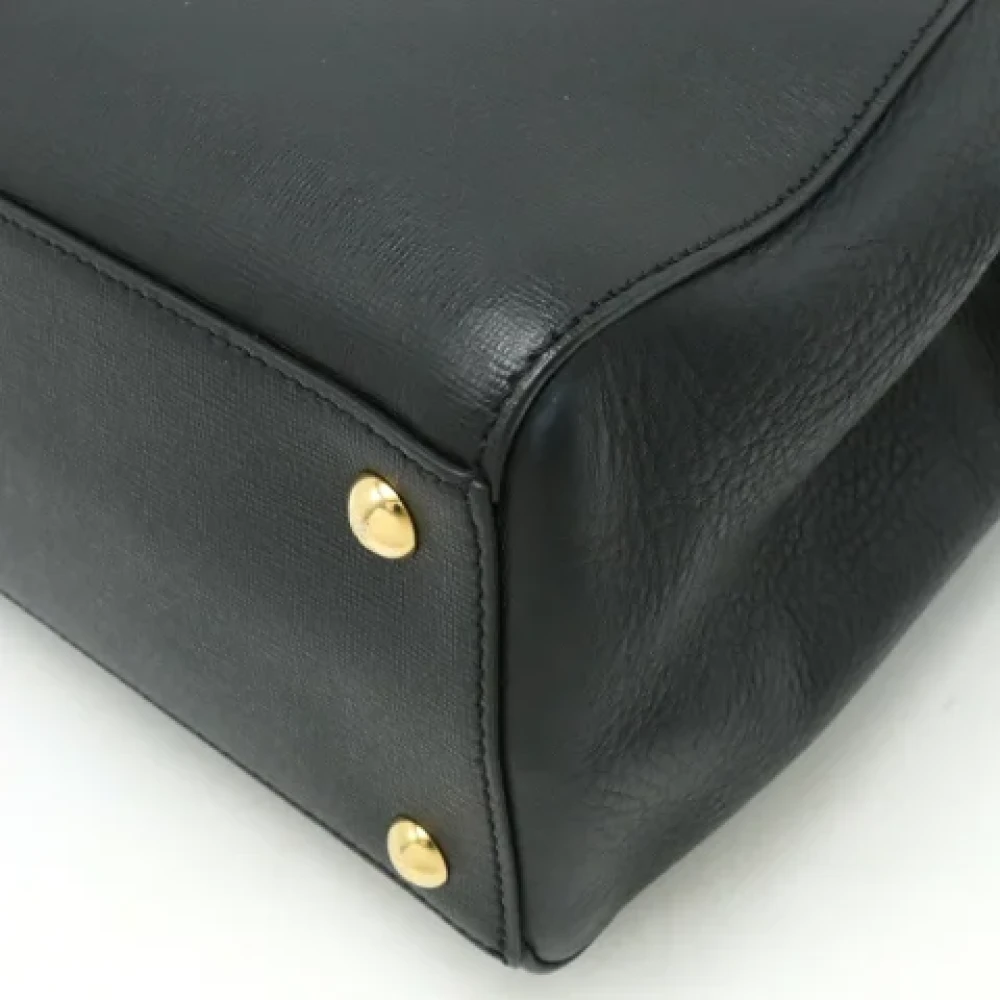 Fendi Vintage Pre-owned Leather totes Black Dames