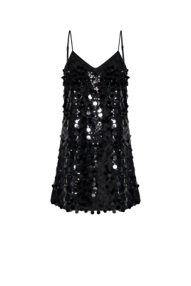Sequin-Embroidered Dress