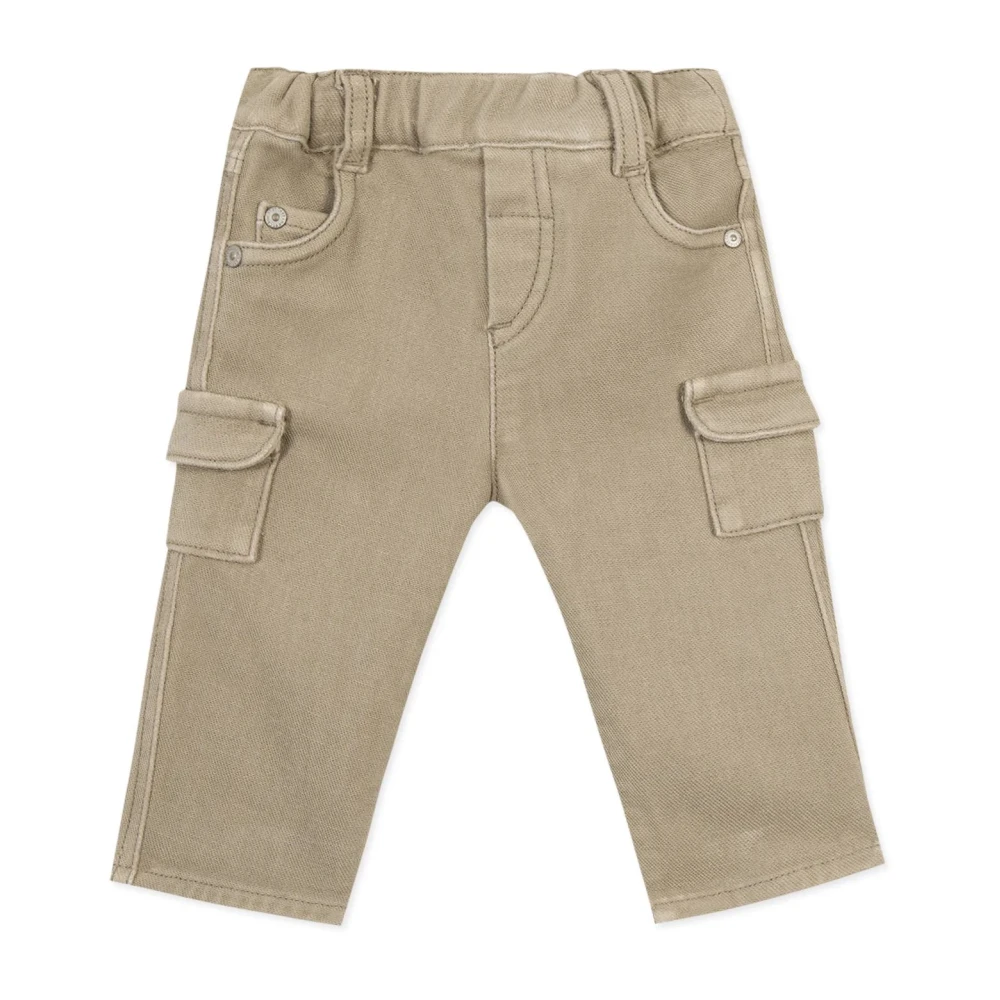 Tartine et Chocolat Beige Cargo Byxor med Flera Fickor Beige, Pojke