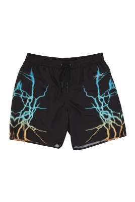 Bicolor Lightning Print Badshorts