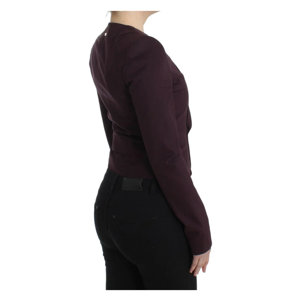 Gianfranco Ferré Elegante Paarse Blazer Katoenmix Purple Dames