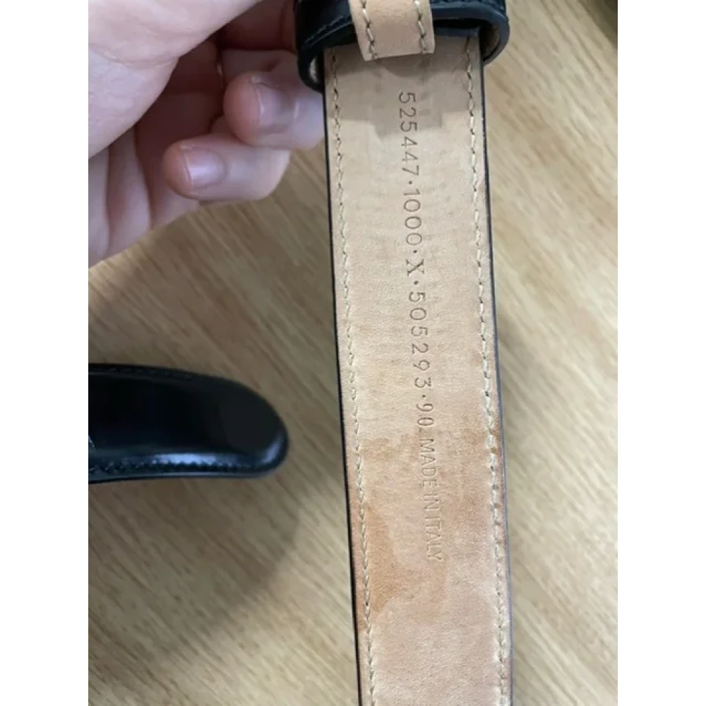 Balenciaga Vintage Pre-owned Leather belts Black Dames
