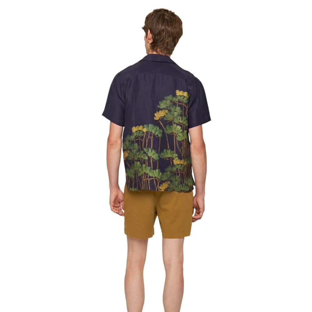 Orlebar Brown Gouden Khaki Stretch Katoenen Shorts Brown Heren