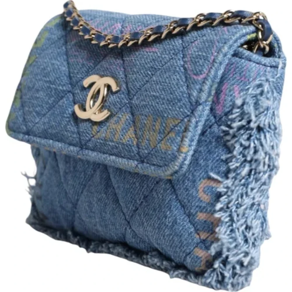 Chanel Vintage Pre-owned Denim chanel-bags Blue Dames