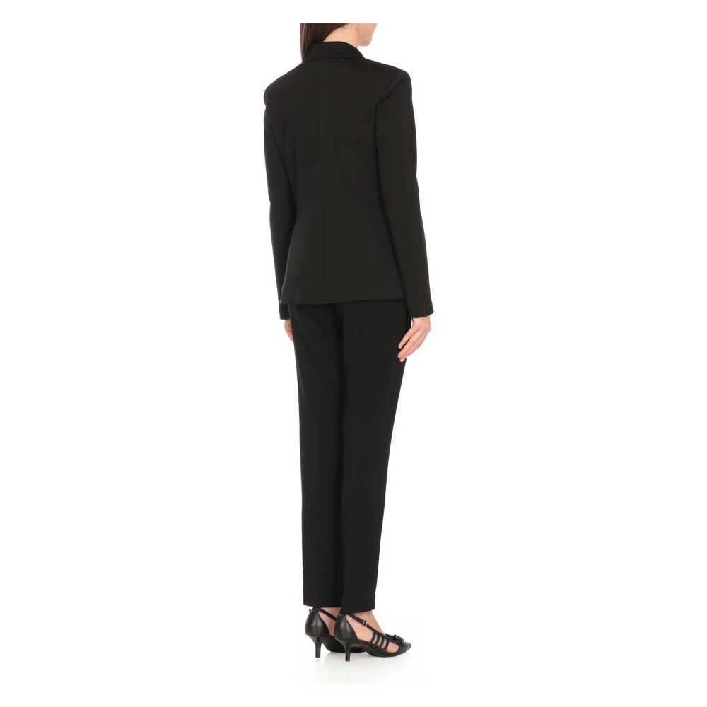 pinko Zwarte double-breasted blazer voor vrouwen Black Dames