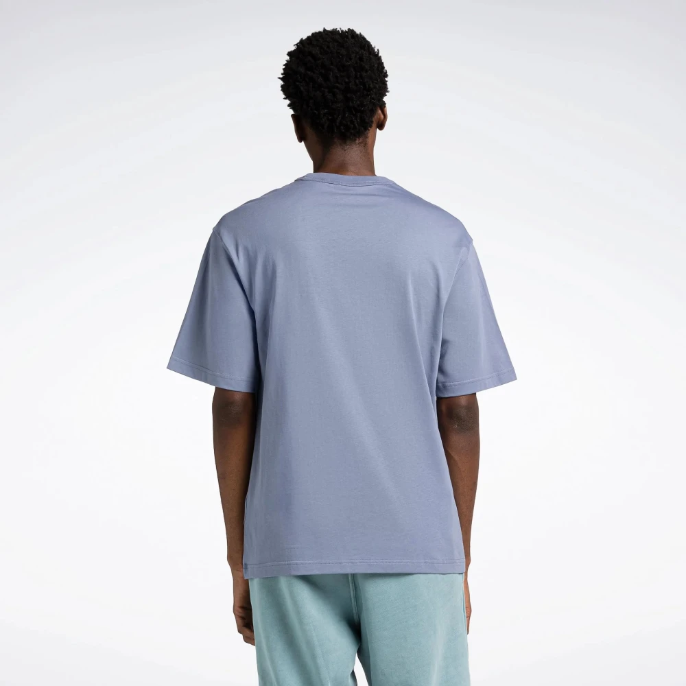 Reebok Grote Logo T-shirt Purple Heren