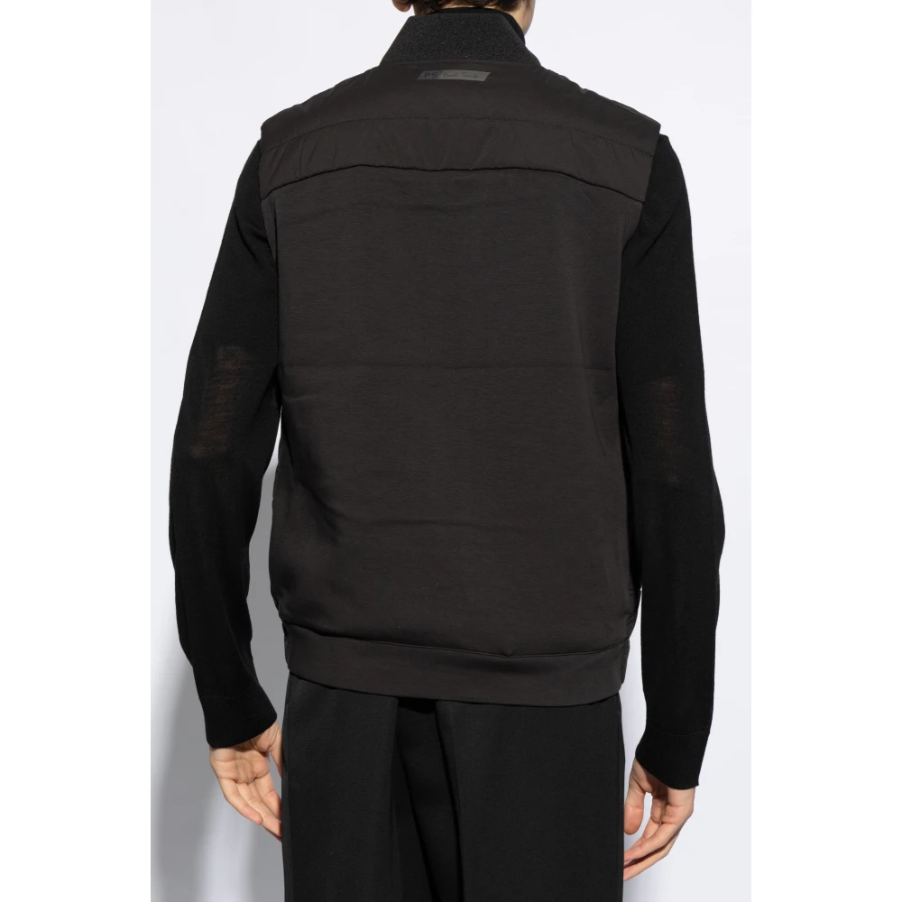 PS By Paul Smith Vest met logo Black Heren