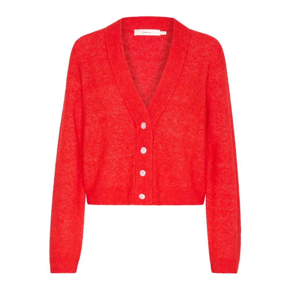 InWear Zachte Gebreide Vest Scarlet Red Dames