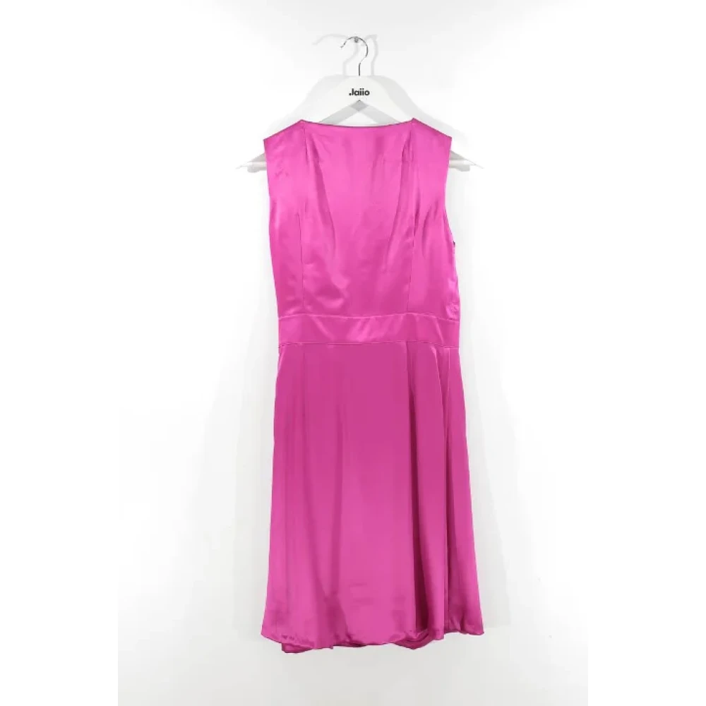 Yves Saint Laurent Vintage Pre-owned Silk dresses Pink Dames