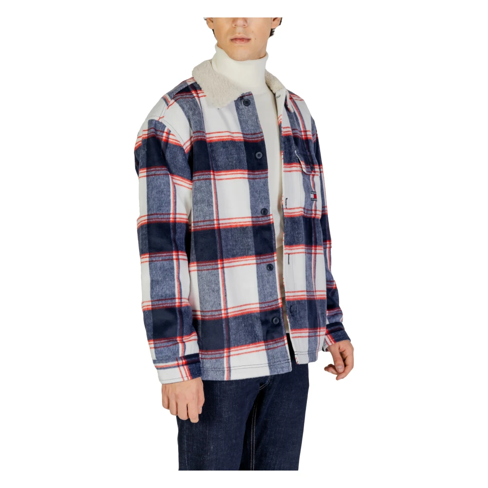 Tommy Jeans Sherpa Jas Mannen Collectie Blue Heren