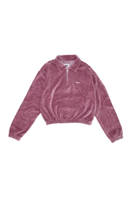 Chenille High Neck Sweatshirt