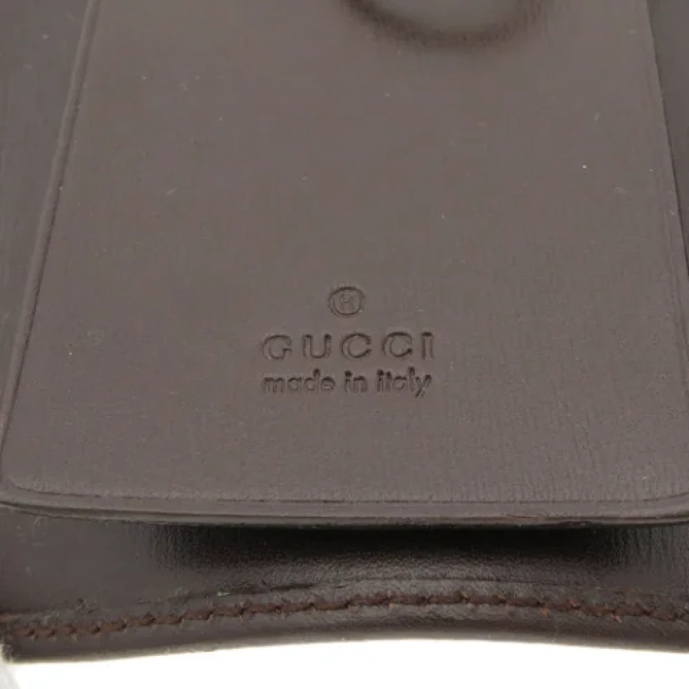 Gucci Vintage Pre-owned Canvas key-holders Brown Dames