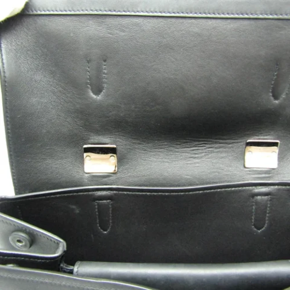 Prada Vintage Pre-owned Leather handbags Black Dames