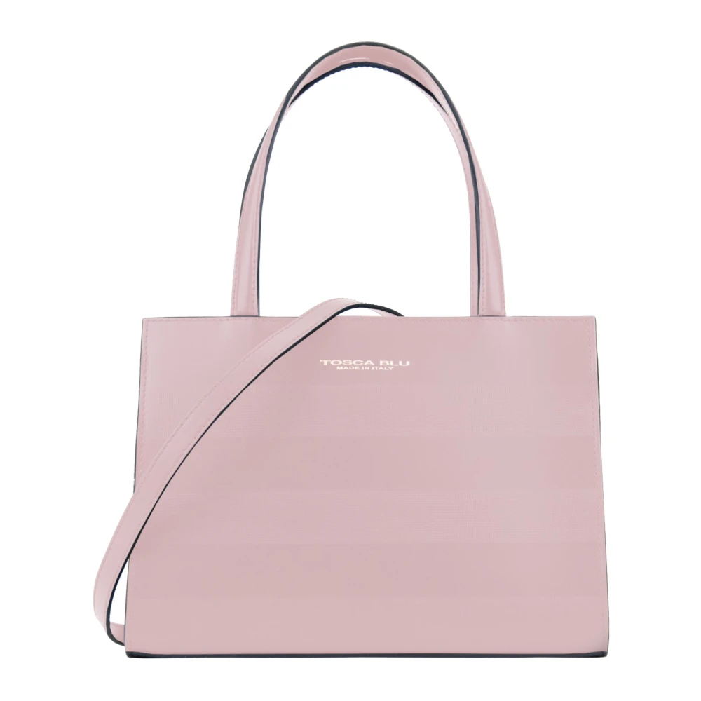 Tosca Blu Dames Schoudertas Magneetknoop Rits Pink Dames