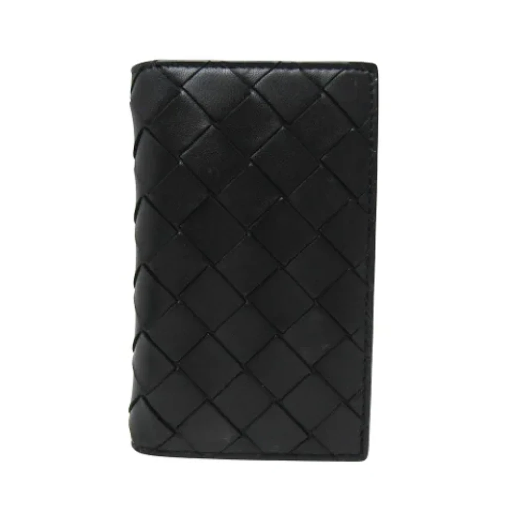 Bottega Veneta Vintage Pre-owned Leather wallets Black Dames