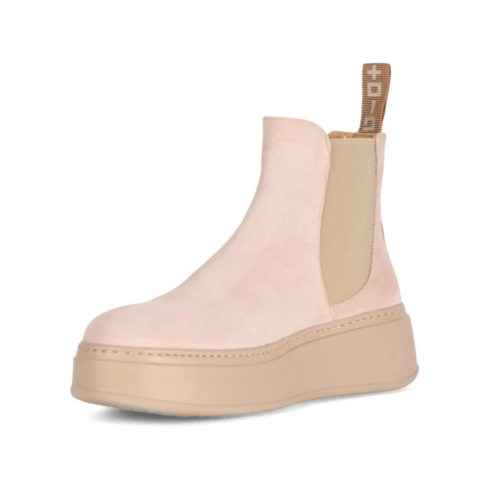 Gio+ Suède Comb Veil Booties Pink Dames