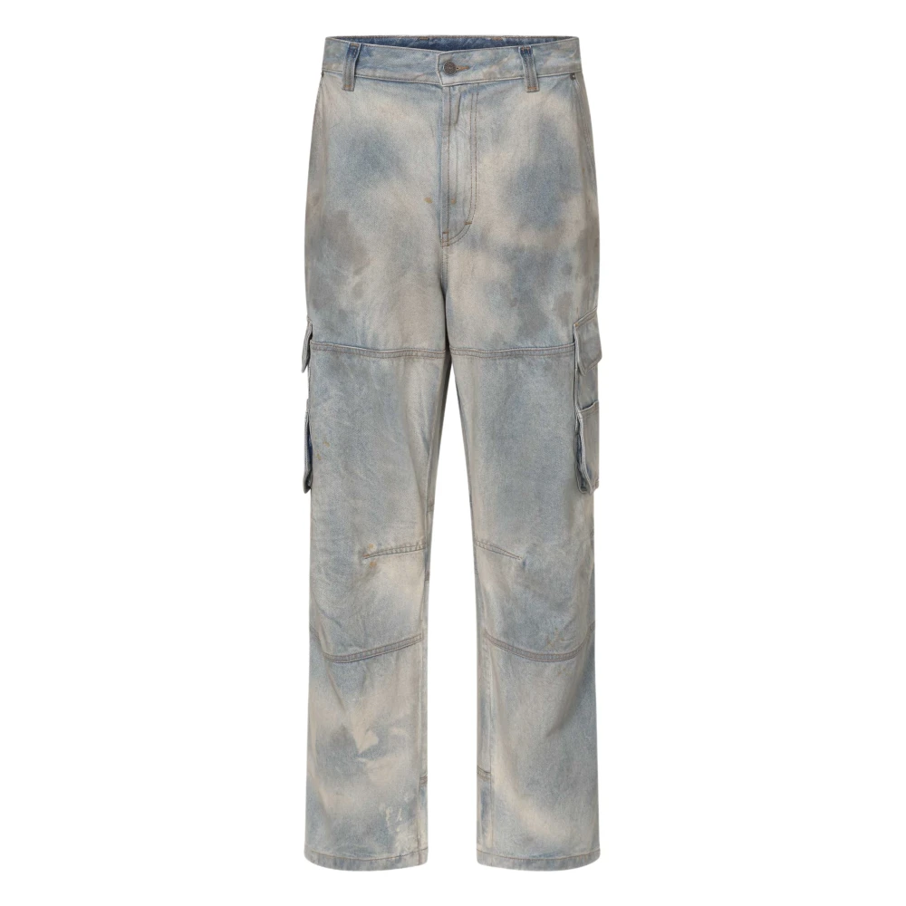 Diesel Cargo Broek Urban Stijl Versleten Blue Heren