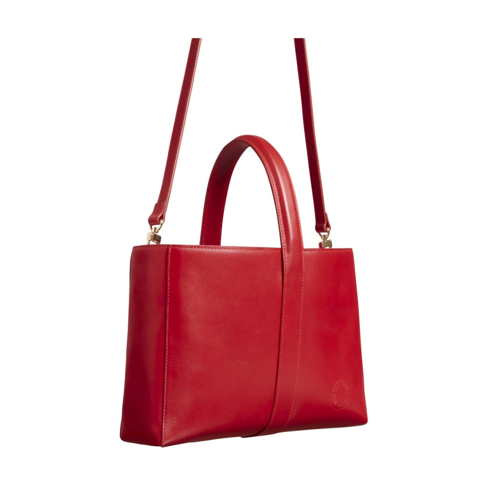 Ines De La Fressange Paris Léonore S rode leren tas Red Dames