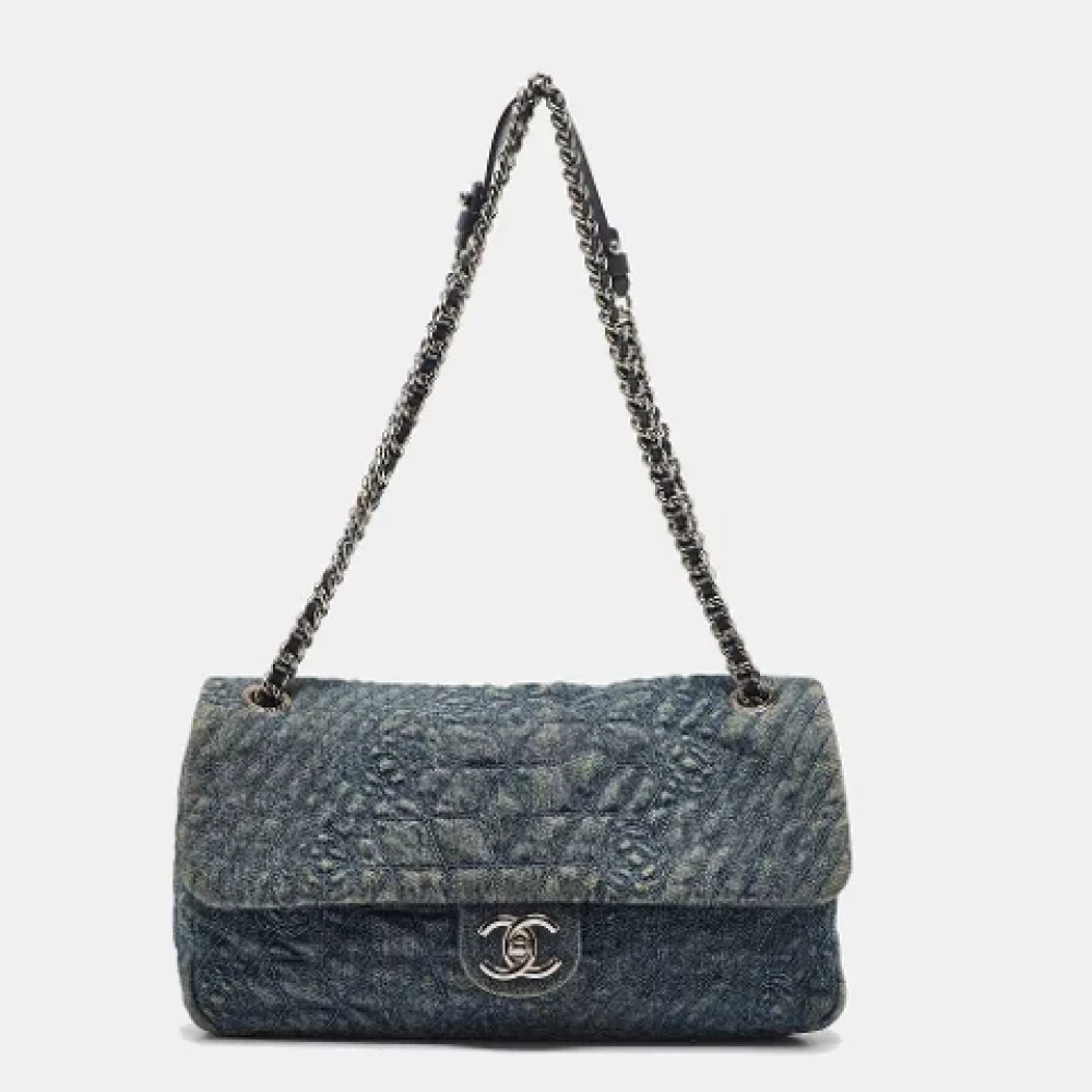 Chanel Vintage Pre-owned Denim chanel-bags Blue Dames