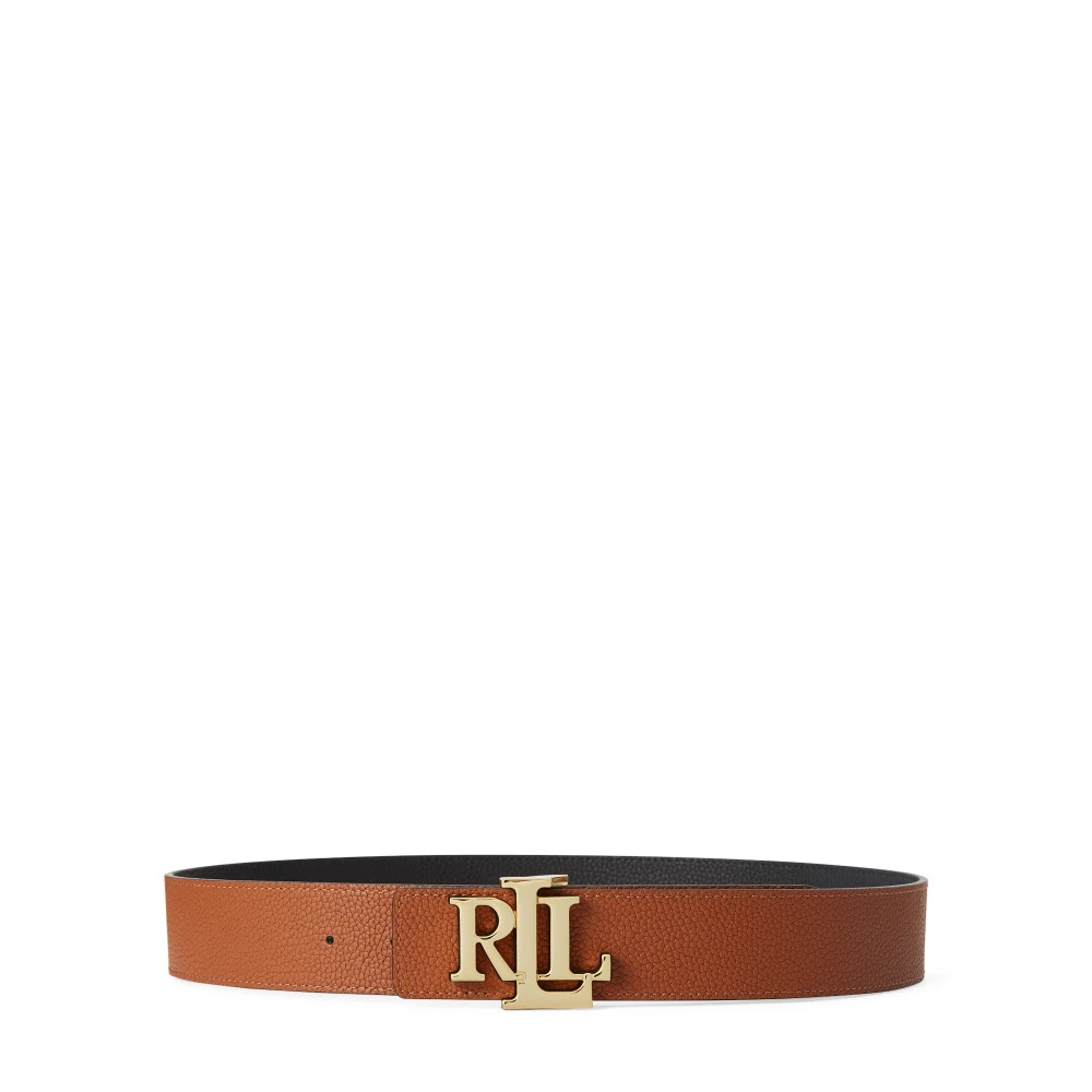 Ralph Lauren Women's Brown Belts,, Leather Reversible Belt Large
