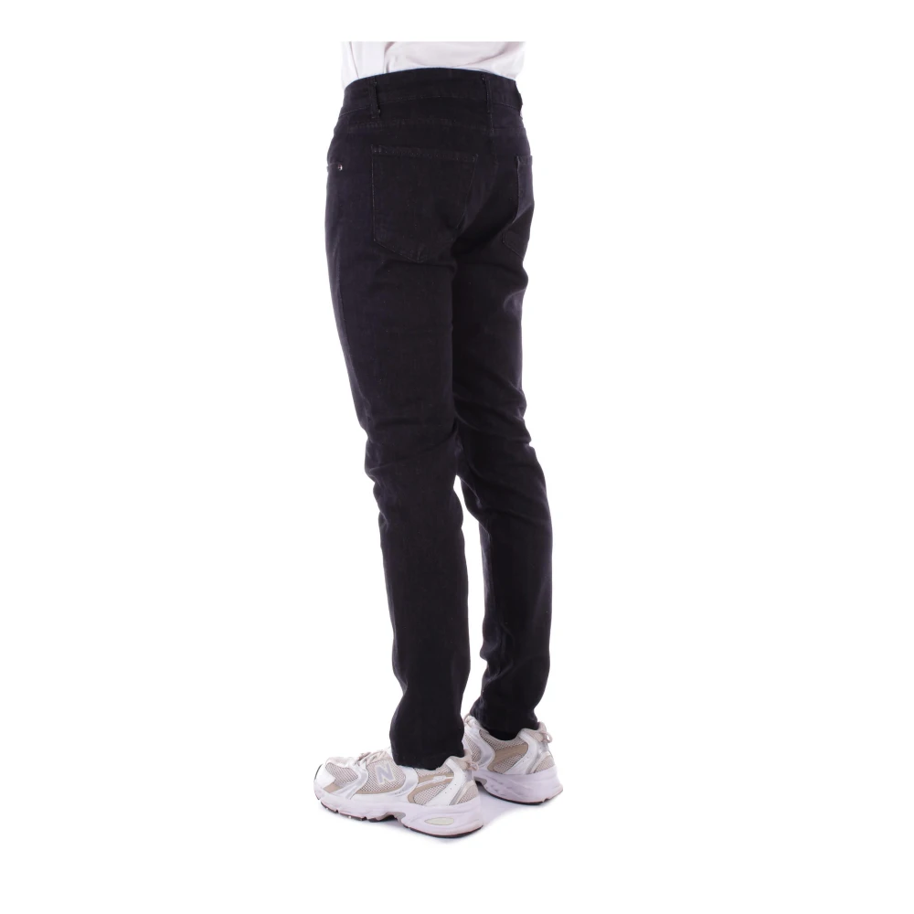 Costume National Zwarte Jeans met Logo Black Heren